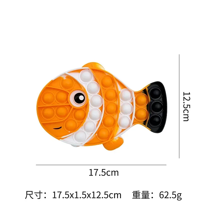 Cute Fidget Reliver Stress Toys Rainbow Push Bubble Antistress Toys Adult Children Simple Dimple Toy To Relieve Autism Kids Gift