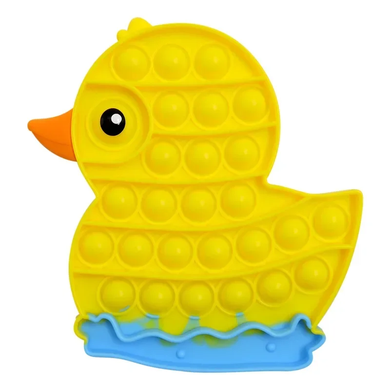 Cute Fidget Reliver Stress Toys Rainbow Push Bubble Antistress Toys Adult Children Simple Dimple Toy To Relieve Autism Kids Gift